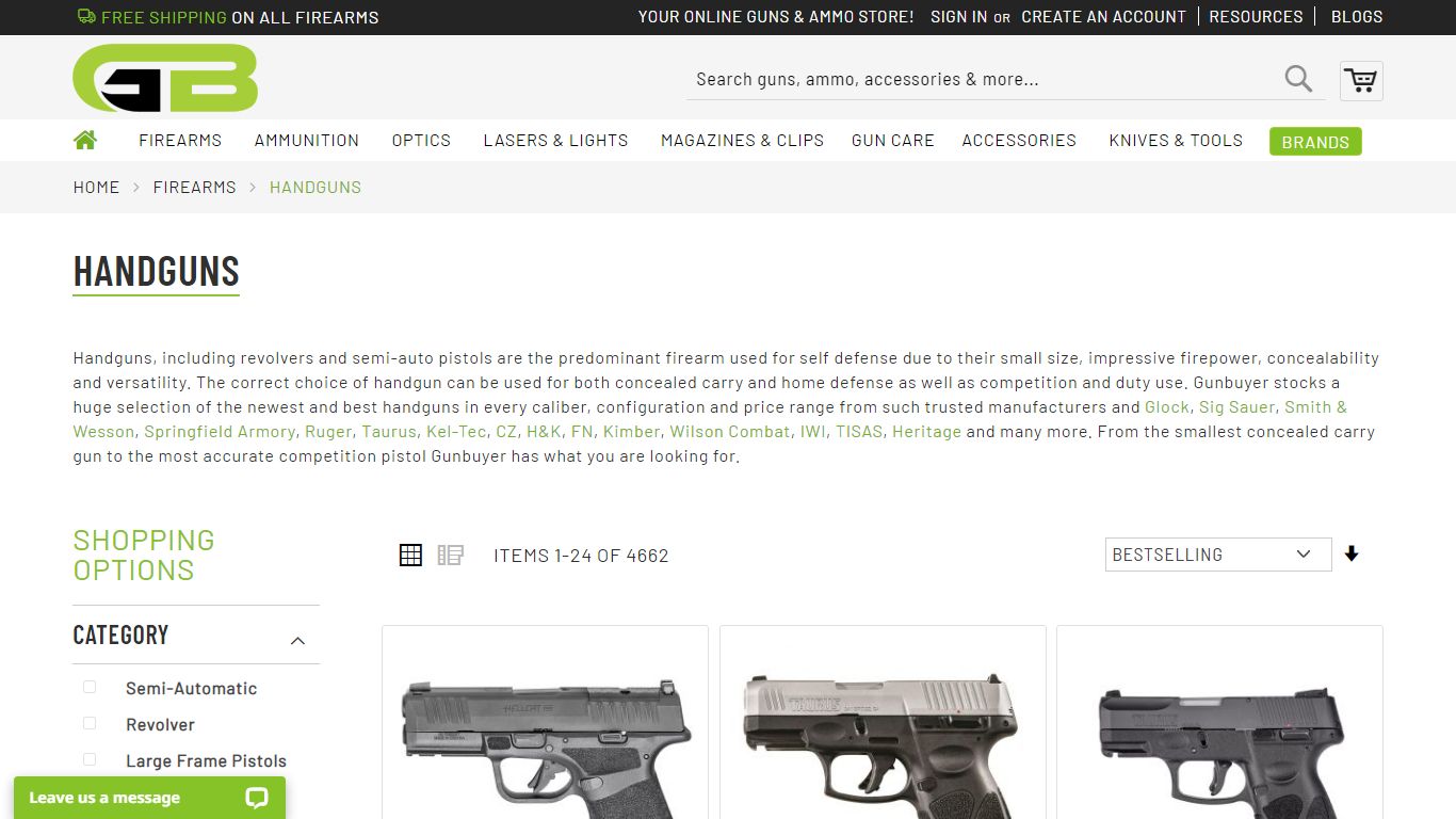 Best Online Handgun Sales, Selection, & Amazing Prices! - Gunbuyer
