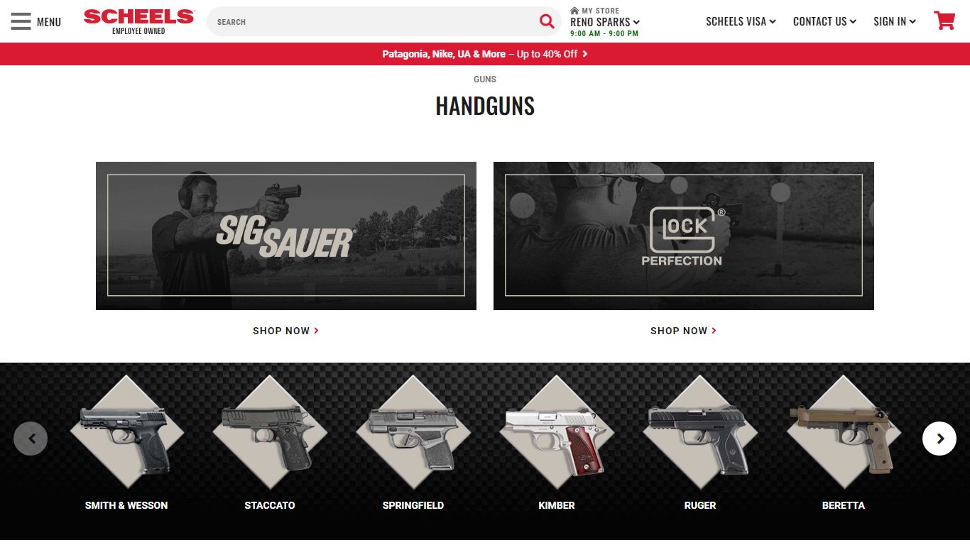Handguns, Pistols, & Revolvers | SCHEELS.com